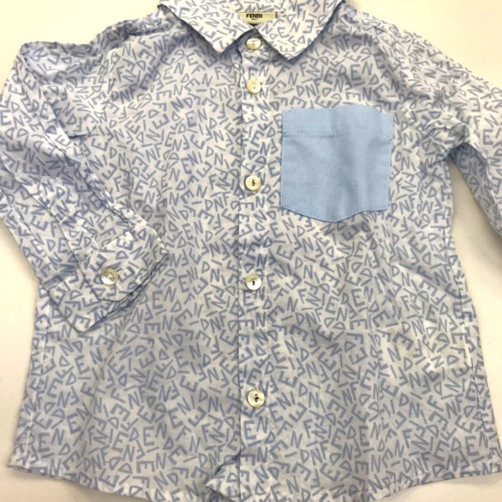 Infant Boys Button Down Top Fendi 9 months